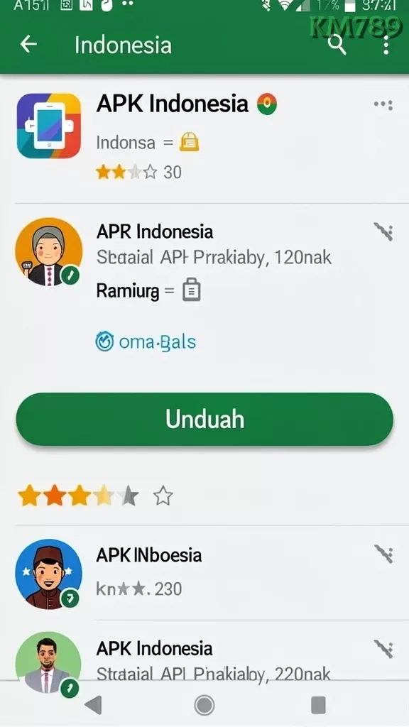 Cuplikan layar VV62 — aktivitas