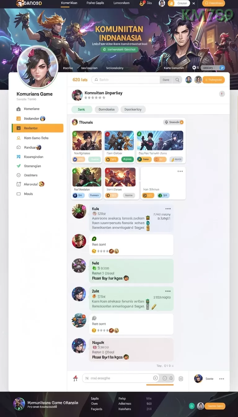 Cuplikan layar INTERWIN — menu navigasi