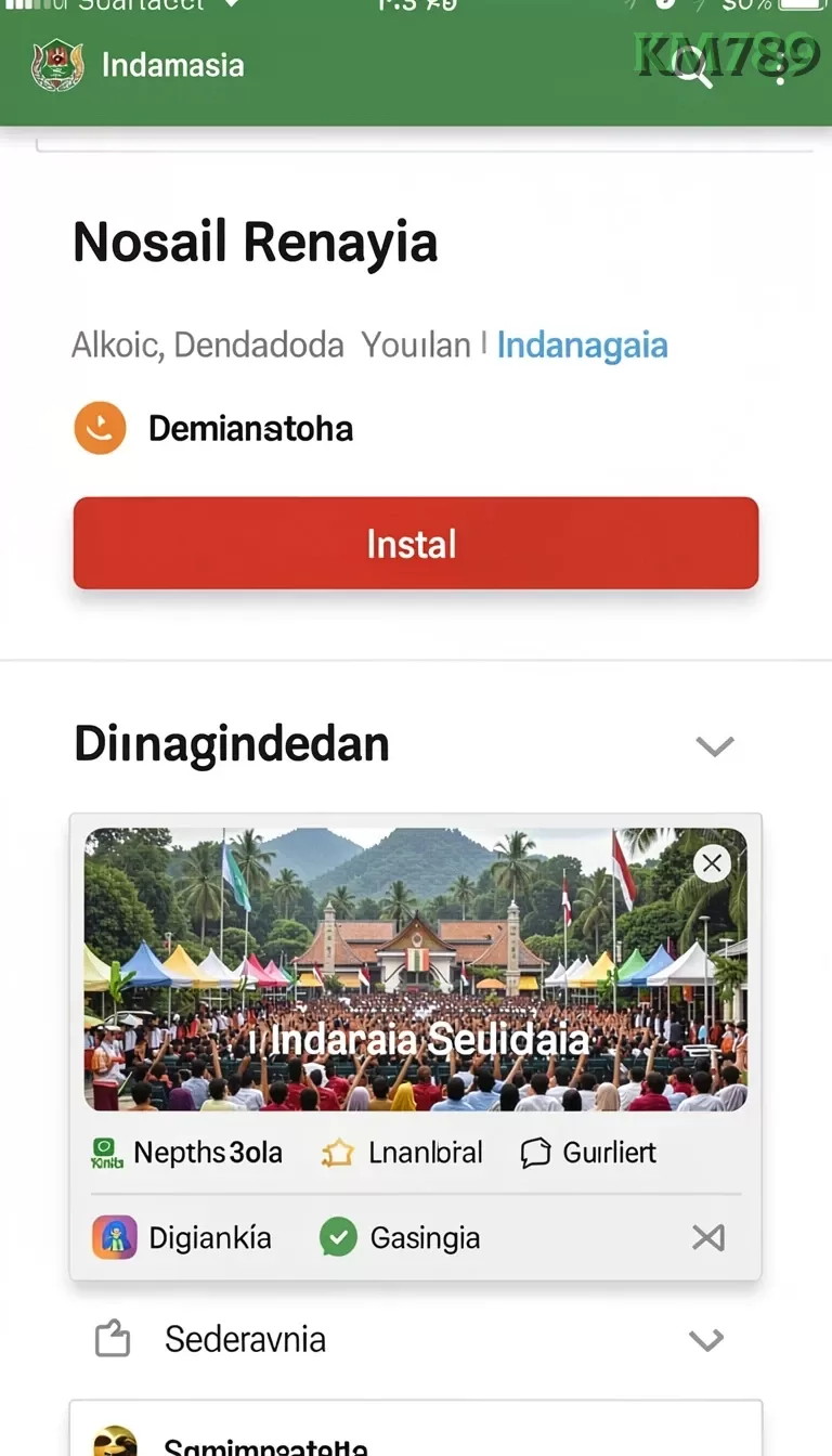 Cuplikan layar UT77 — halaman utama